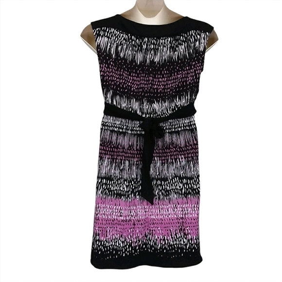 Max and Cleo Women's Abstract Print Pullover A-Line Dress - Picture 2 of 5